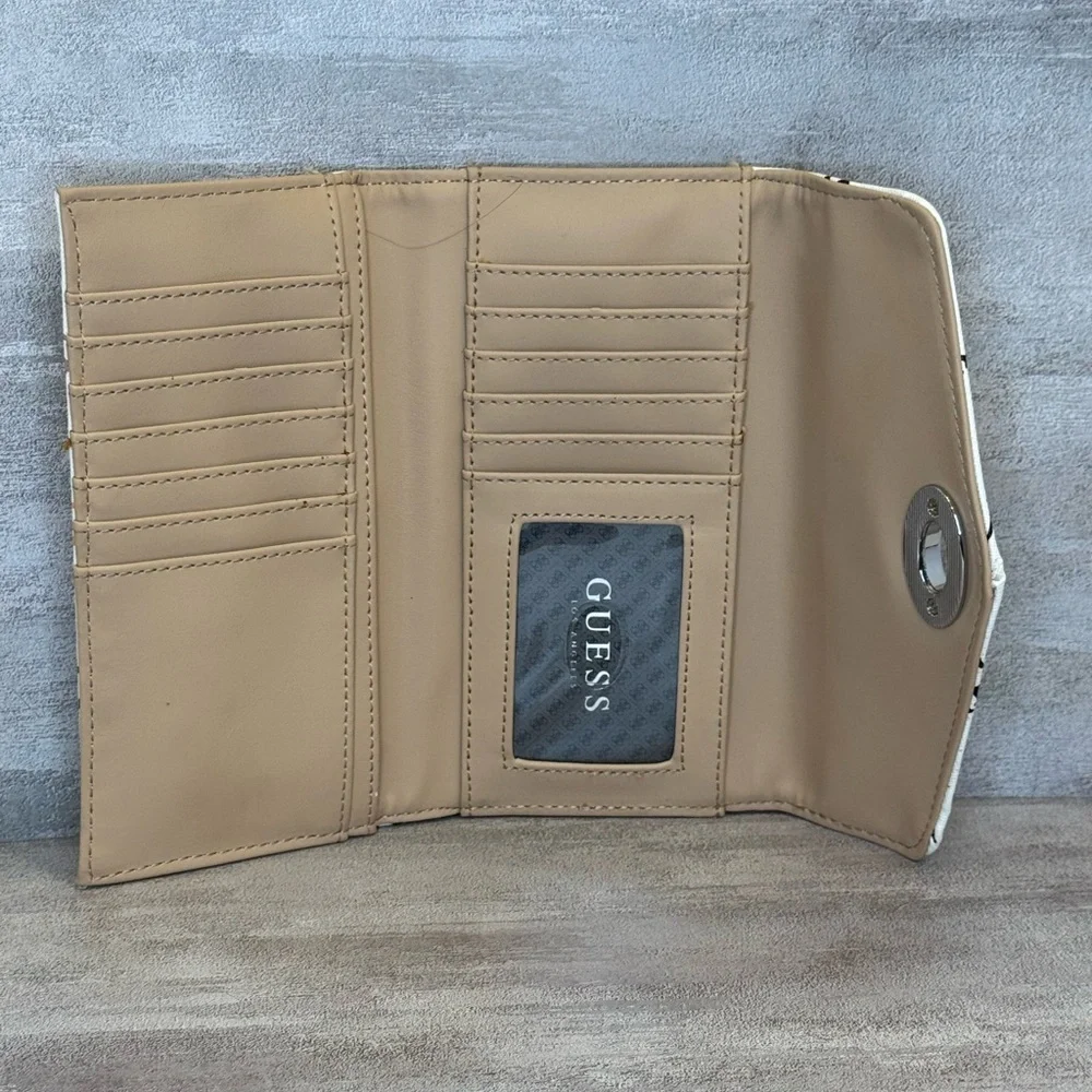 GUESS Willie Slim Clutch Multicolor Logo Wallet